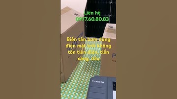 Biến tần bơm 3 pha, dùng điện mặt trời bơm nước không tốn tiền