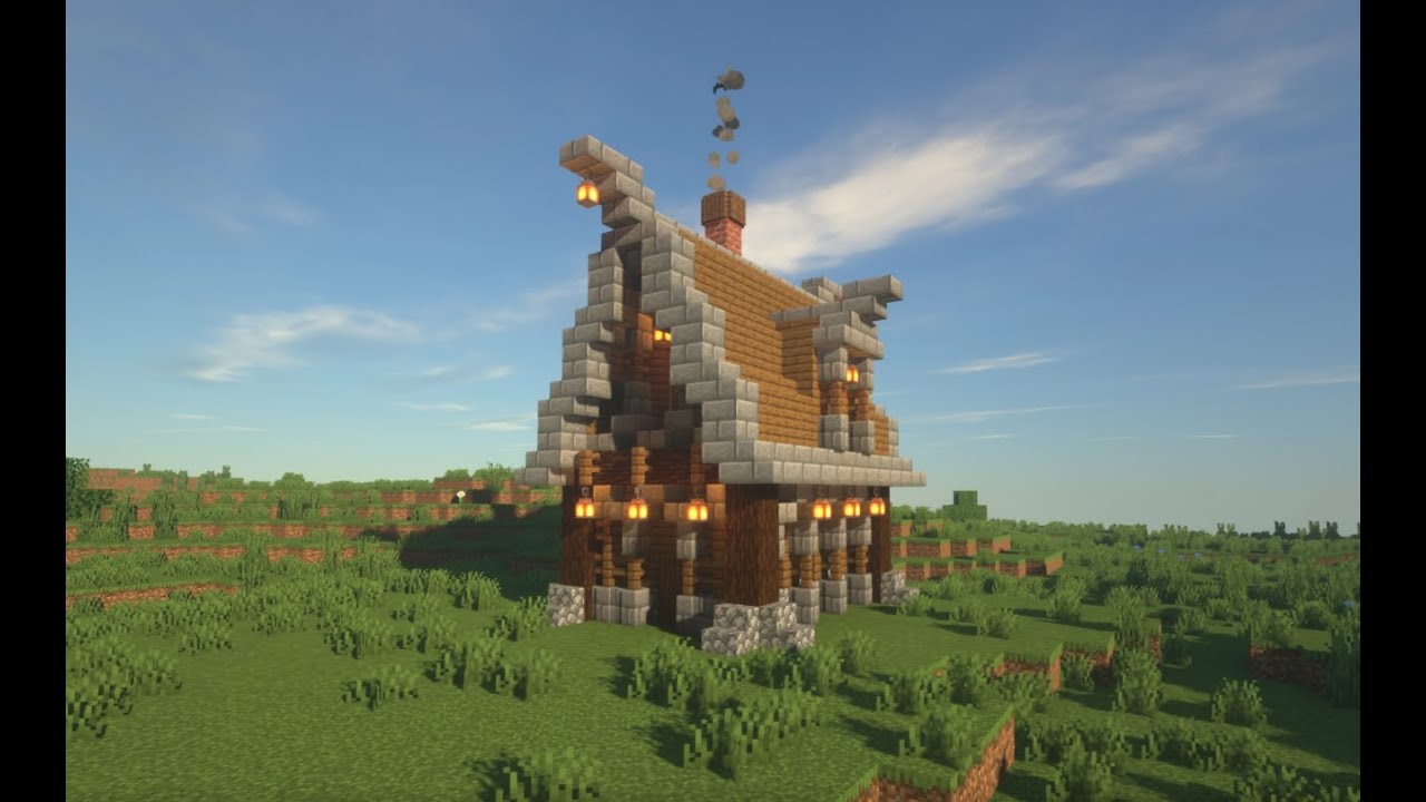 minecraft ortacag evi yapimi medieval house bolum 2 youtube