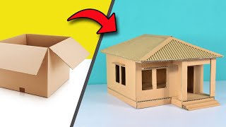 How To Make House From Cardboard With Size | Cara Membuat Rumah dari Kardus Dengan Ukurannya