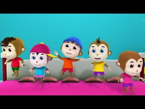Five Little Monkeys | kids songs and nursery rhymes for children