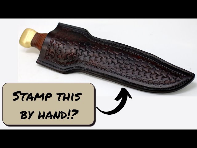 Hand Tooled Leather Knife Sheath