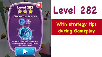 Inside Out Thought Bubbles Level 282 Tips and Strategy Gameplay Walkthrough