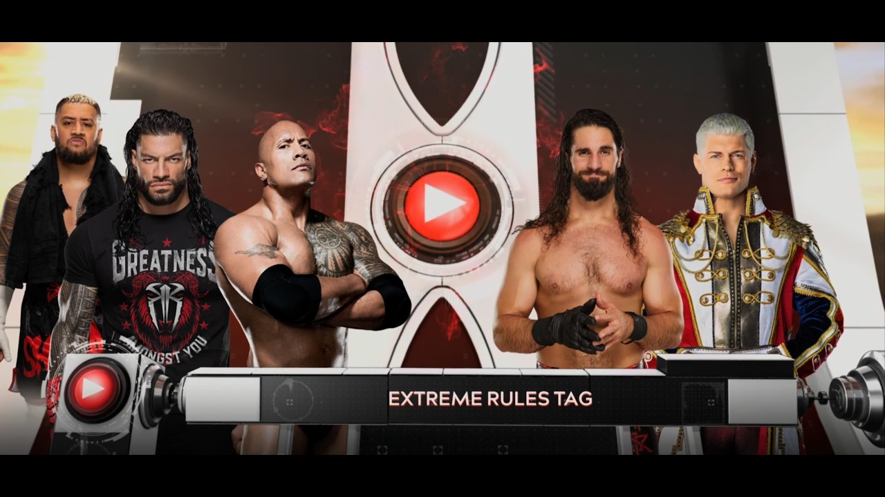 WWE - LEGENDS & LEADERS COLLIDE Roman Reigns & The Rock V/S Cody Rhodes & Seth Rollins