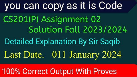 cs201p assignment 2 solution 2024|cs201p assignment 2  2024| cs201p assignment solution fall 2023