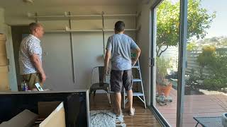 Installing our Vitsoe shelving