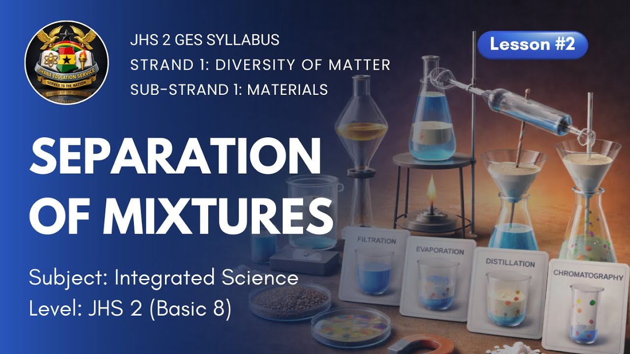 Separation of Mixtures | JHS 2 Integrated Science | BECE