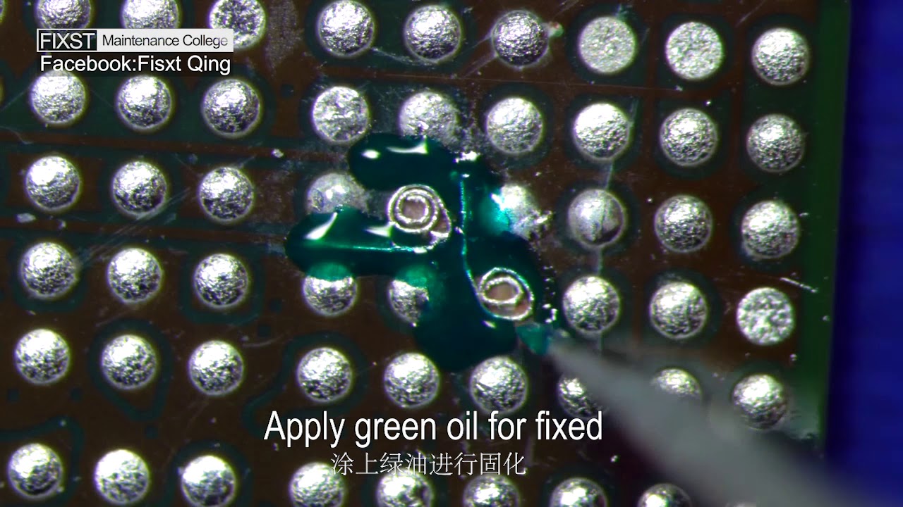 Micro soldering Replate and Repair PCB chip YouTube