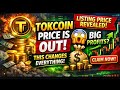 Tokcoin Airdrop Listing Price FINALLY Announced!  | Distribution breakdown &amp; more Info