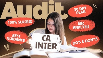ABC Analysis - CA Inter Audit Jan