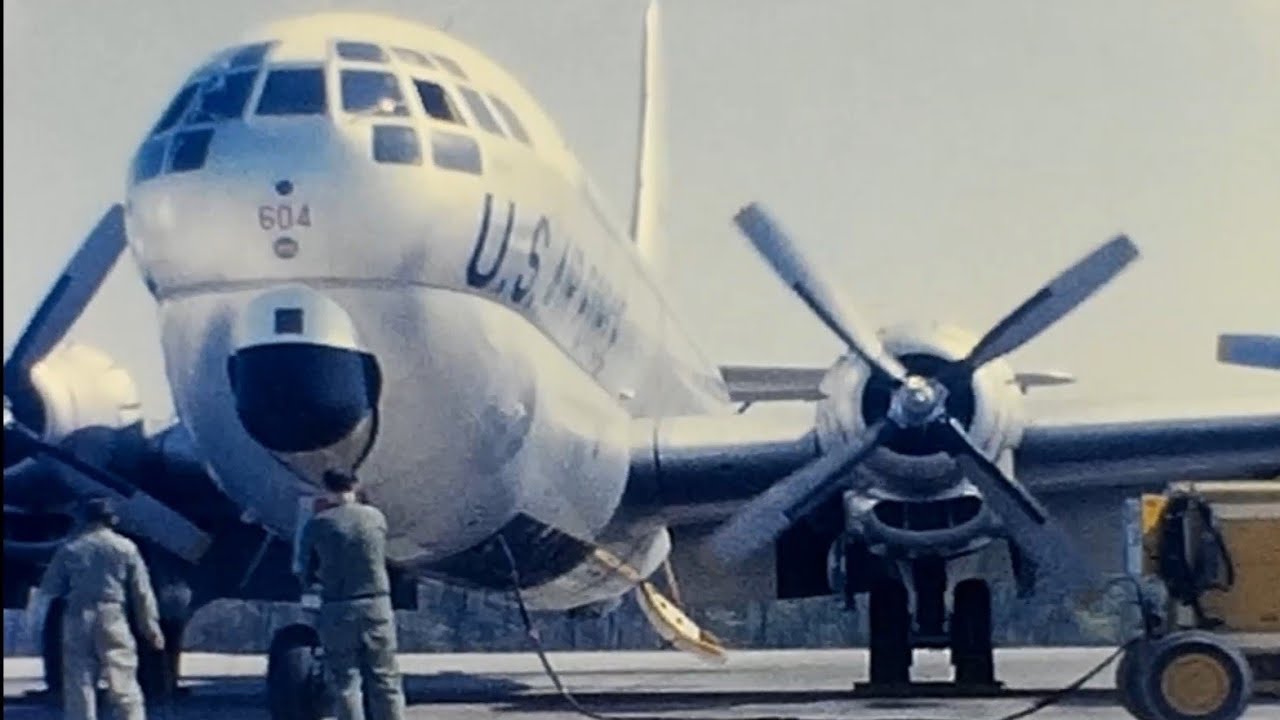 Ohio Air Guard KC-97 Stratofreighter 1964 145th Air Refueling Squadron In Air Refueling Engine Start