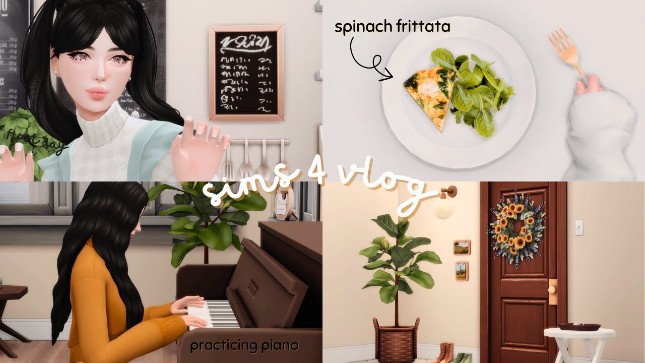 The Sims 4 Vlog barista job, apartment reveal, exploring san myshuno