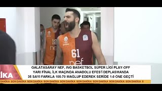 Anadolu Efes 70-105 Galatasaray Nef Maç Sonu Soyunma Odası - Röportajlar