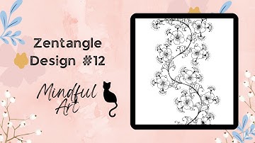Zentangle Design #12 Mindful Art #zentangles #zentangleart #zentanglepatterns #mindfulart