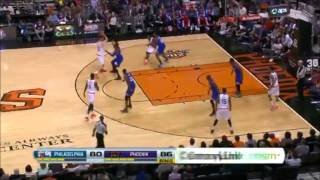 Miles Plumlee Two Huge Dunks vs. 76ers (Thaddeus Young and Tony Wroten) 12/28/13