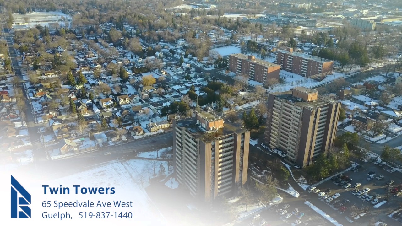 Aerial View of Twin Towers Apartments in Guelph, ON YouTube