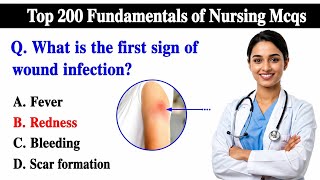 Top 200 Nursing MCQS | AIIMS NORCET 2025 exam MCQs | NCLEX-RN MCQS | Fondamental of Nursing MCQs 