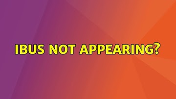 Ubuntu: Ibus Not Appearing?