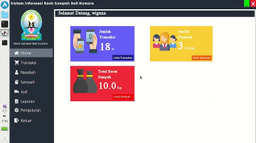 Aplikasi bank sampah v1.0.1 menggunakan java netbeans