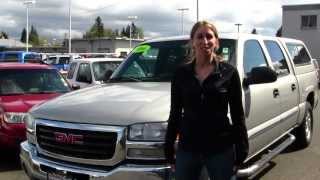 Virtual Walk Around Tour of a 2006 GMC Sierra at Milam Truck Counrty in Puyallup 2006 Gmc Sierra Puyallup Wa