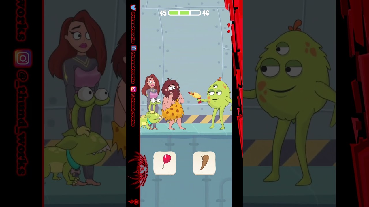 Comics Bob Gameplay Shorts Level 45 , Can Bob Save Girl, Puzzle Games, Veporiyon Gaming