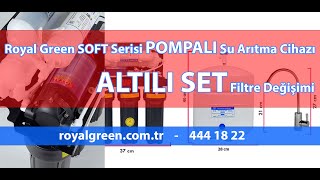 Royal Green Soft Serisi POMPALI Su Arıtma Cihazı ALTILI SET Filtre Değişimi Nasıl Yapılır? screenshot 1