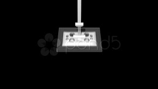 Hd Television Robotic Arm Animation. Stock Footage