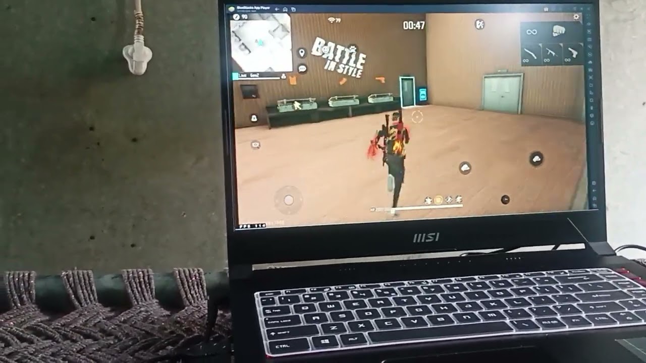 100+Fps Freefire Msi bravo 15 #freefire #emulator #msi #bravo15