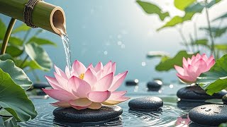 Healing of the Mind 🌱 Bamboo Water Sounds &amp; Relaxing Music | Heavenly Water