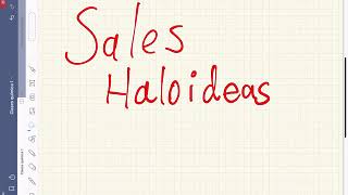 Sales Haloideas