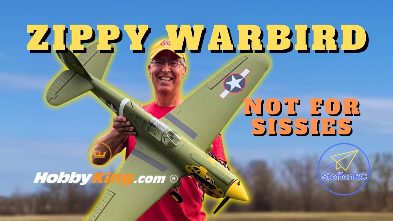 Durafly Curtis P-40N Warhawk V2 - Amazing power - YouTube