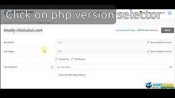 How to select php version in directadmin