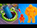 Hole.io VS Tall Man Run Gameplay IOS Android
