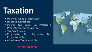 What is Taxation? | Direct and Indirect Taxes Explained with Examples | Types of Taxes | TH Academy