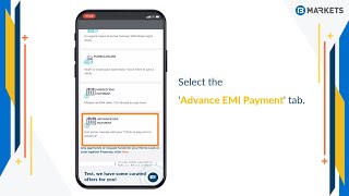 Finserv MARKETS Guide: Making an Advance EMI Payment on Customer Portal screenshot 1