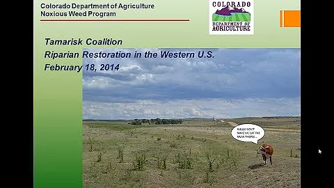 Steve Ryder - Colorado Dept of Agriculture Noxious Weed Program