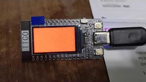 LILYGO TTGO T-Display running factory-installed sketch