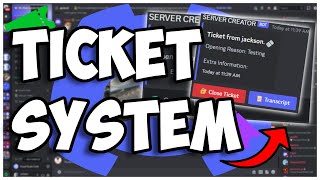 [NEW] - How to make a TICKET SYSTEM for your discord bot! || Discord.js V14