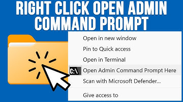 Add an Open Administrative Command Prompt from Here Right Click Menu Option