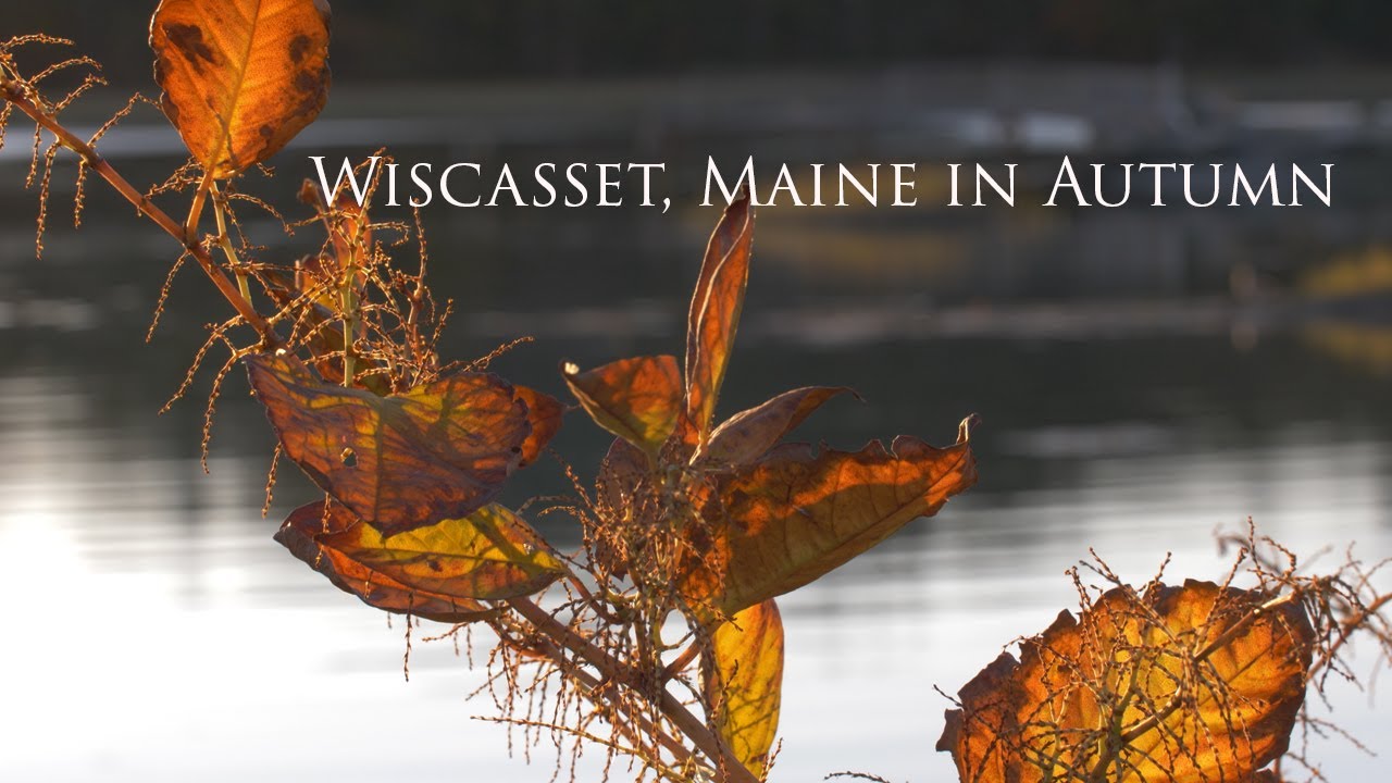 Wiscasset, Maine Waterfront in Autumn YouTube