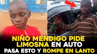 Niño mendigo conmueve al mundo por su acto de bondad | Niño mendigo pide limosna en auto y pasa esto