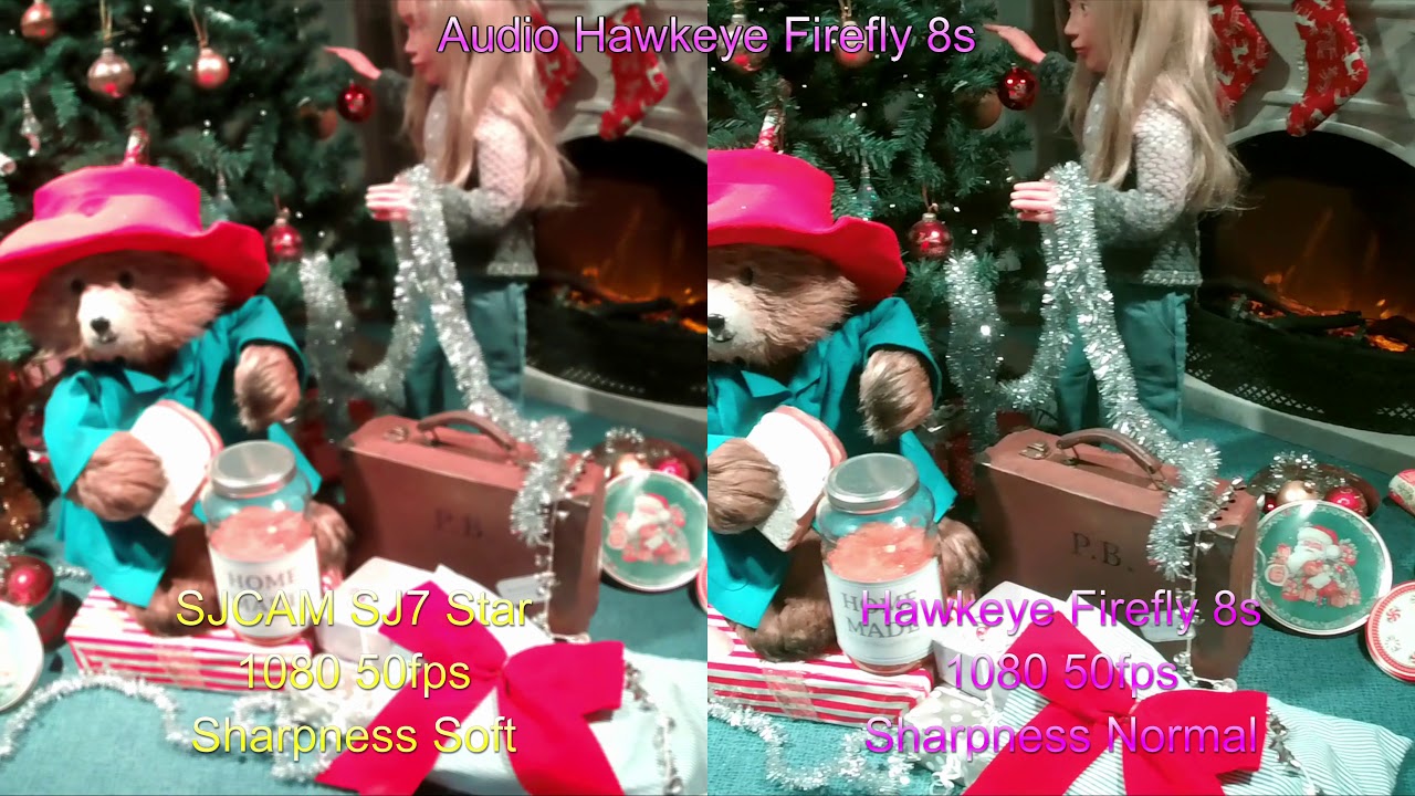 SJCAM SJ7 Star vs Hawkeye Firefly 8s 1080p50 EIS on