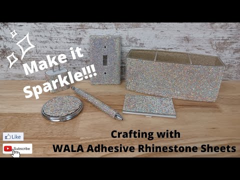 Crafting with WALA Adhesive Rhinestone Sheets from Heat Transfer Warehouse  