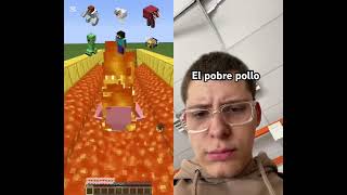El pobre pollo #feedshorts #dúo #minecraft #memes #parati #reaccion #viralshorts #comedia #risas