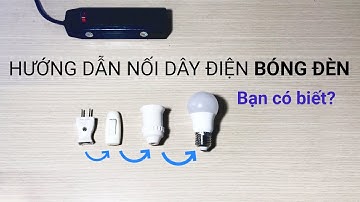 Cách nối dây điện bóng đèn - công tắc - phích cắm đơn giản tại nhà