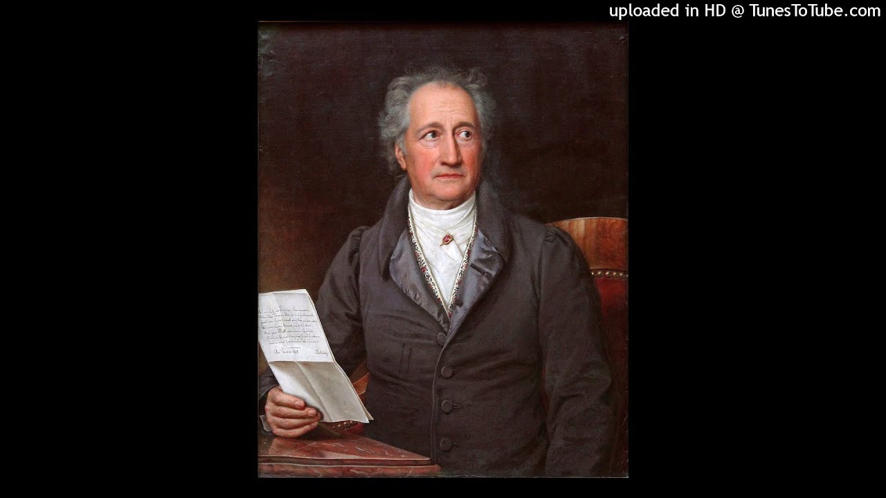 Johann Wolfgang Von Goethe Mit Einem Gemalten Band Gedicht Zum Fruhling Youtube