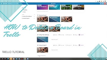 Trello 2022: How to delete a board in Trello