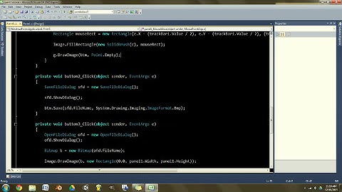 Simple Image Editor in C# - Similar to paint.