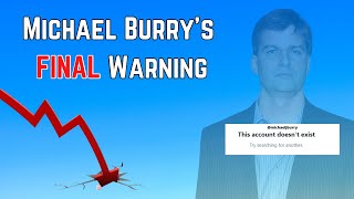 Michael Burry's Deleted Tweets: A Stock Market Crash Is Coming (Most Recent 2021 Prediction) Profile