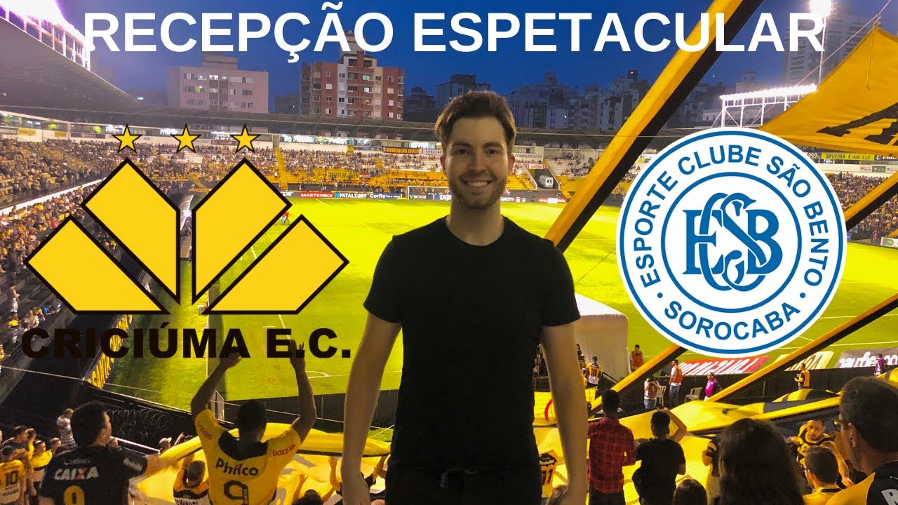 FIQUEI INTEIRO AMARELO - RECEPÇÃO ESPETACULAR DA TORCIDA DO CRICIÚMA / Criciúma x São Bento