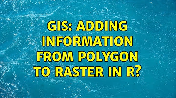 GIS: Adding information from polygon to raster in R?